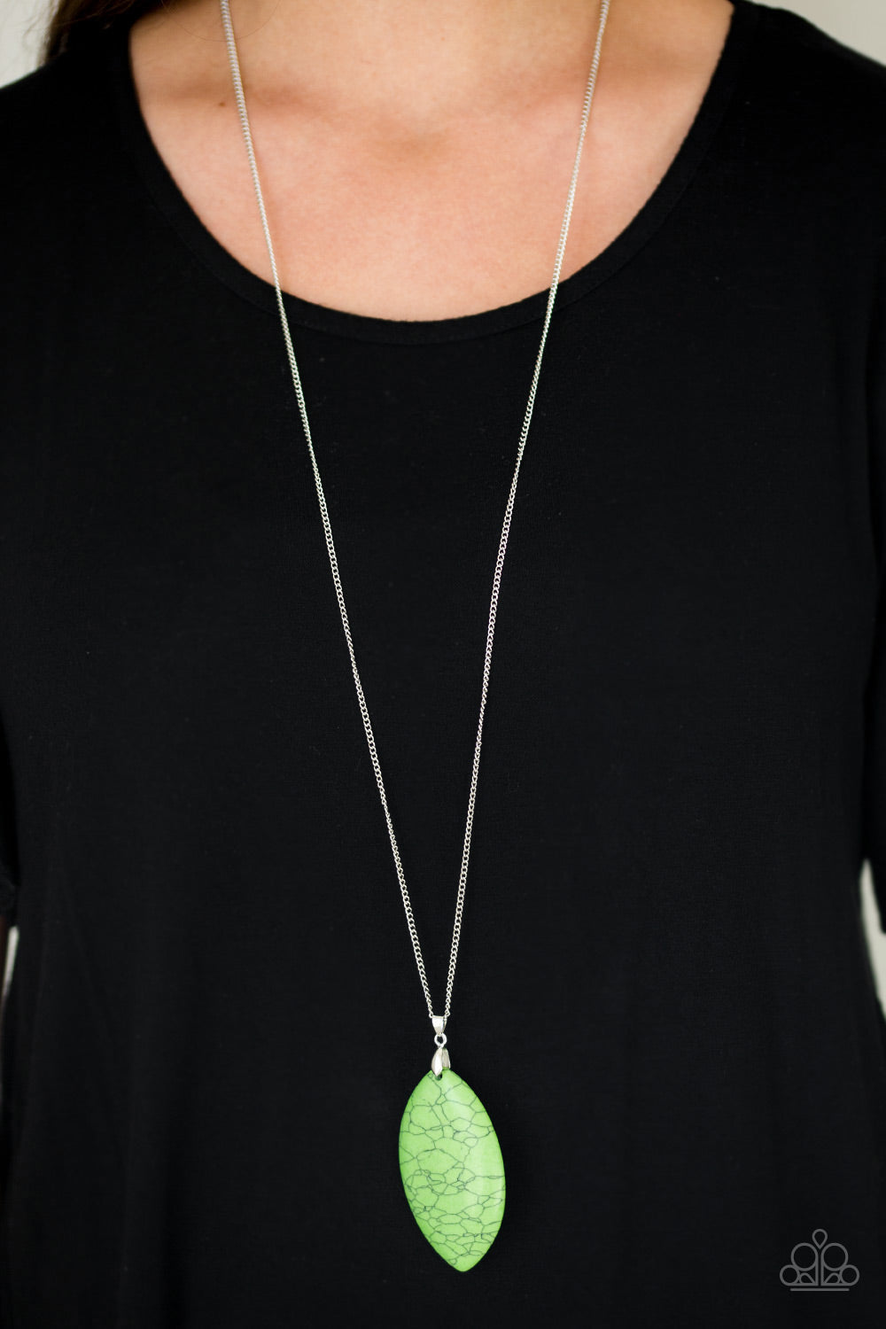 Paparazzi Santa Fe Simplicity Green Long Necklace