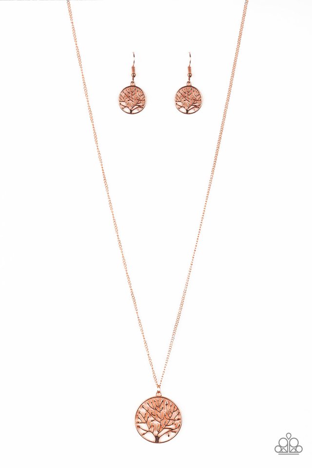 Paparazzi Save The Trees Copper Long Necklace