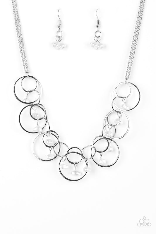 Paparazzi Seafront Scene White Short Necklace