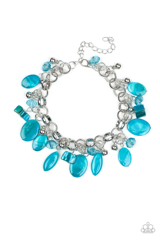 Paparazzi Seashore Sailing Blue Clasp Bracelet
