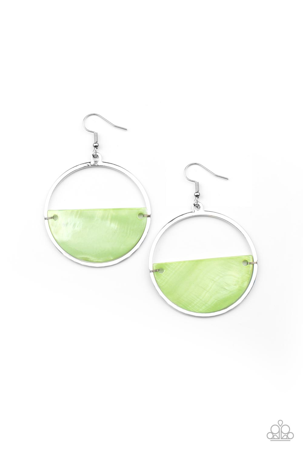 Paparazzi Seashore Vibes Green Fishhook Earrings