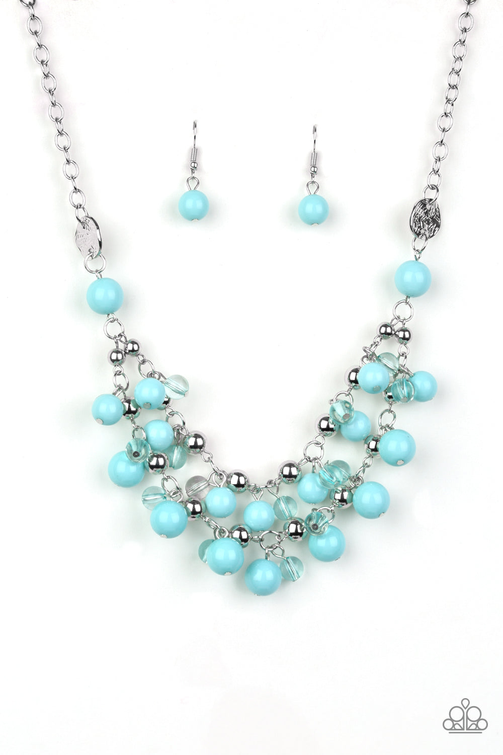 Paparazzi Seaside Soiree Blue Short Necklace