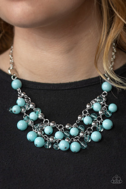 Paparazzi Seaside Soiree Blue Short Necklace