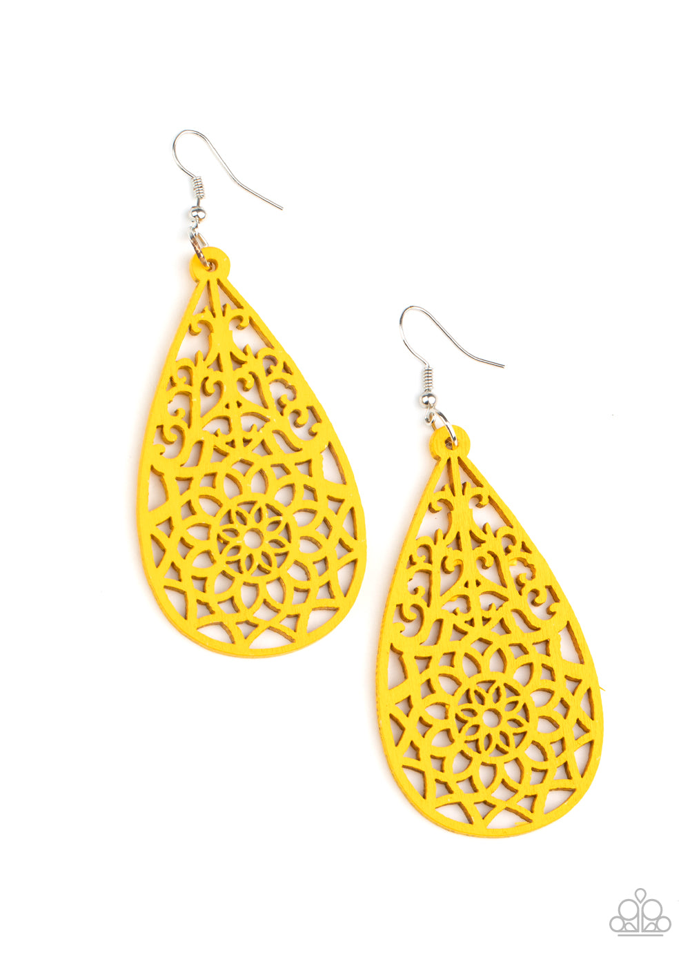 Paparazzi Seaside Sunsets Yellow Fishhook Earrings