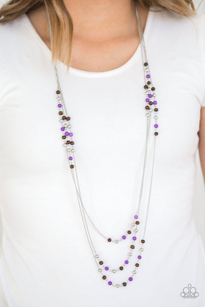 Paparazzi Seasonal Sensation Purple Long Necklace