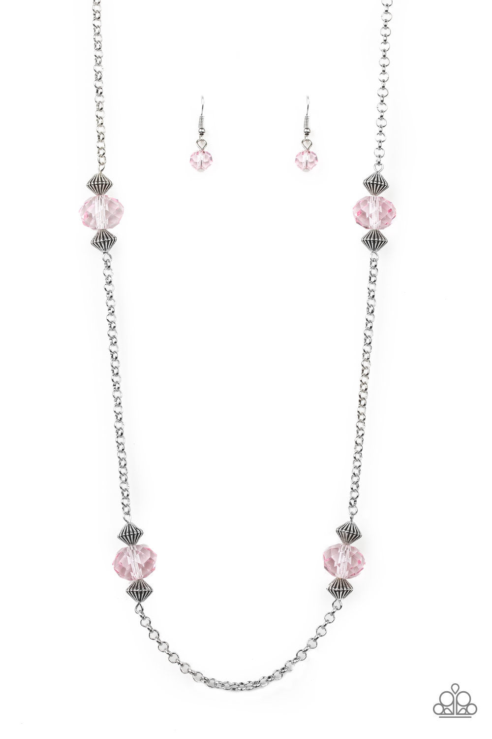 Paparazzi Season Of Sparkle Pink Long Necklace