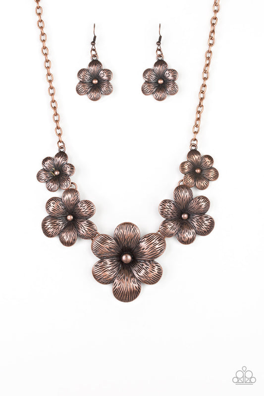 Paparazzi Secret Garden Copper Short Necklace