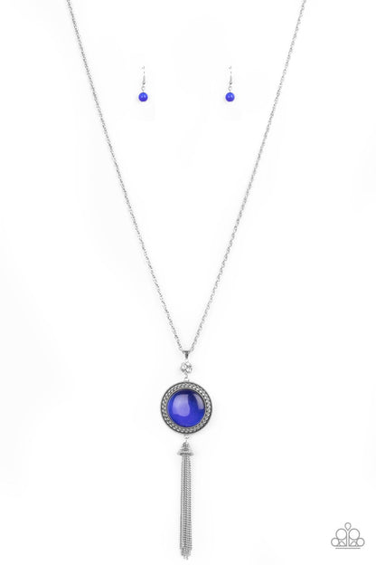 Paparazzi Serene Serendipity Blue Long Necklace