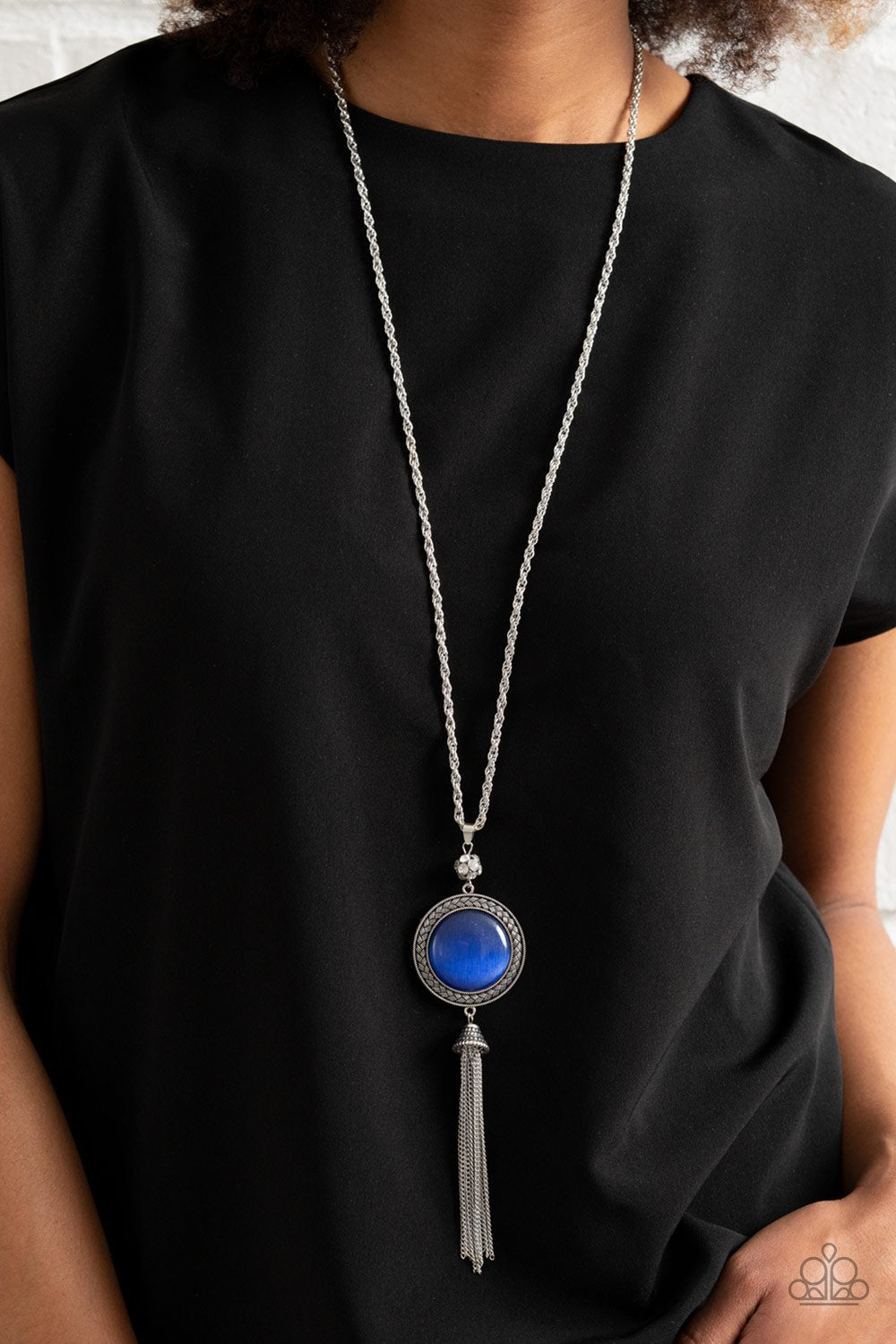 Paparazzi Serene Serendipity Blue Long Necklace