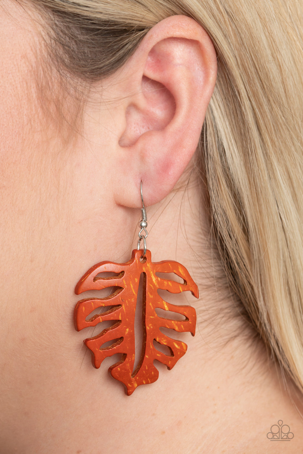 Paparazzi Shake Your PALMS PALMS Orange Fishhook Earrings