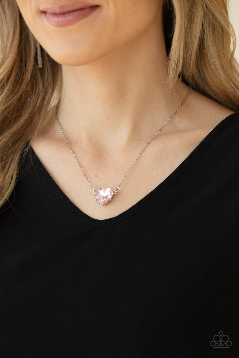 put on your party dress pink necklace paparazzi Tea Party Favors - pink