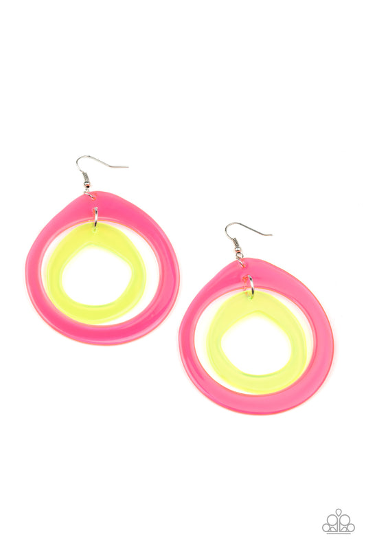 Paparazzi Show Your True NEONS Multi Fishhook Earrings