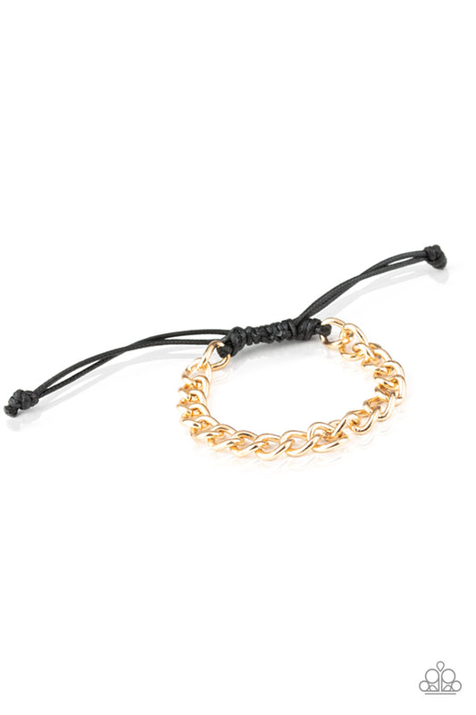 Paparazzi Sideline Gold Sliding Knot Bracelet