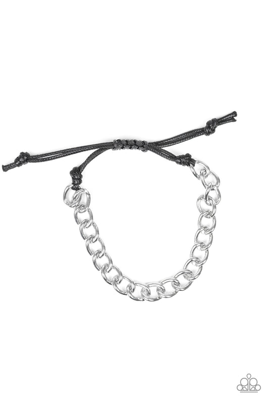 Paparazzi Sideline Silver Sliding Knot Bracelet