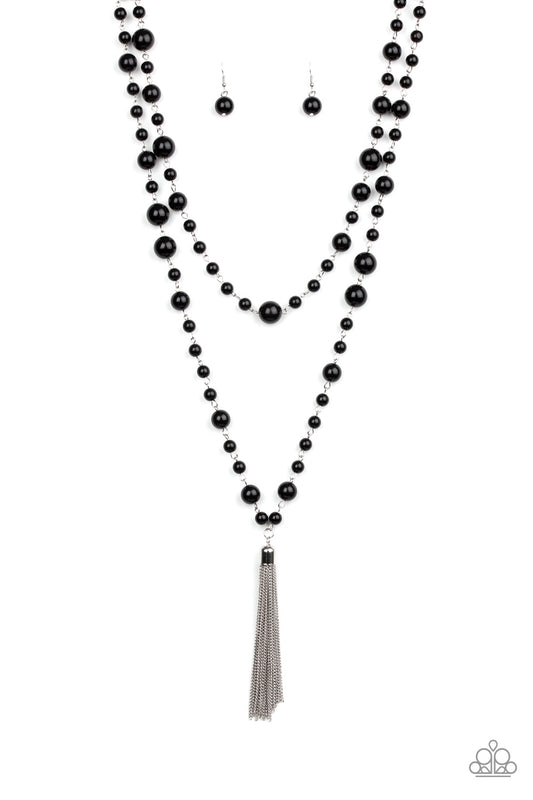 Paparazzi Social Hour Black Short Necklace