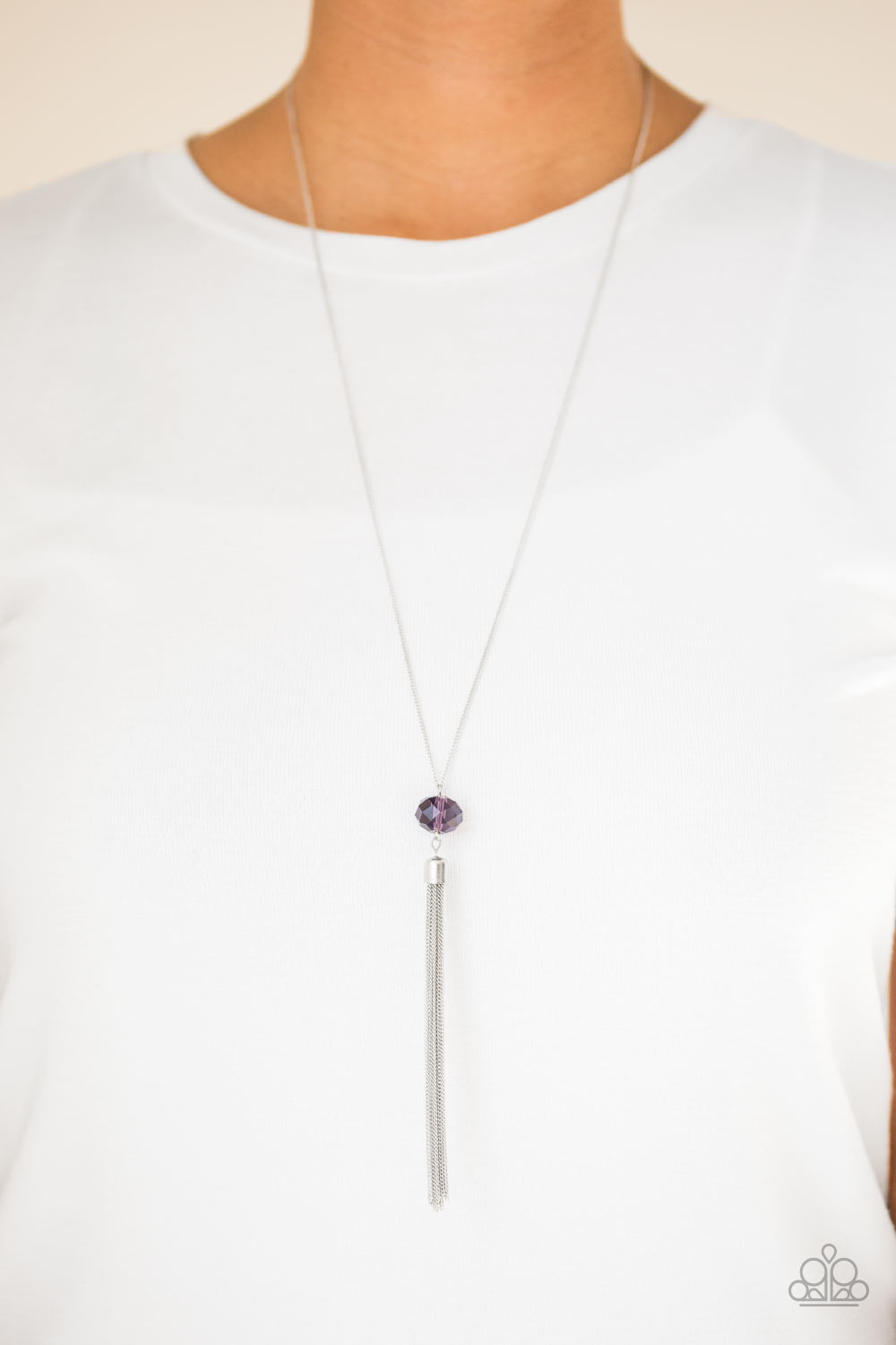 Paparazzi Socialite Of The Season Purple Long Necklace - P2RE-PRXX-129XX