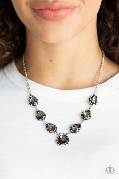 Paparazzi Socialite Social Silver Short Necklace