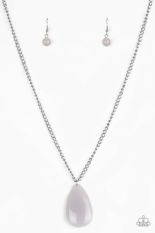 Paparazzi So Pop-YOU-lar Silver Long Necklace