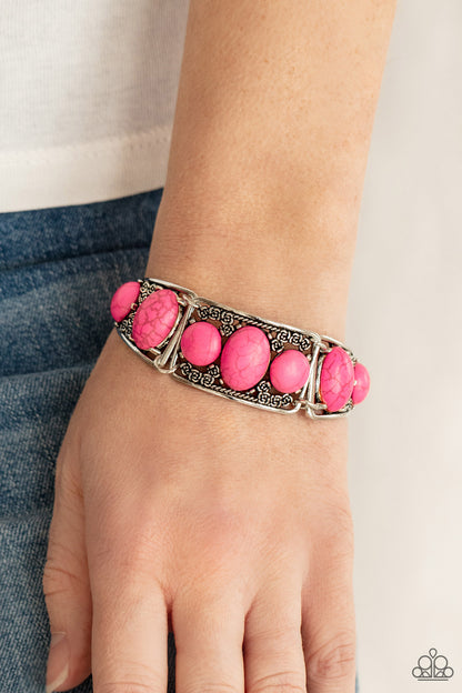 Paparazzi Southern Splendor Pink Clasp Bracelet