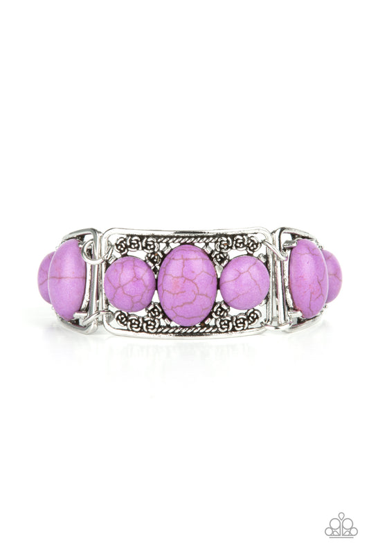 Paparazzi Southern Splendor Purple Clasp Bracelet