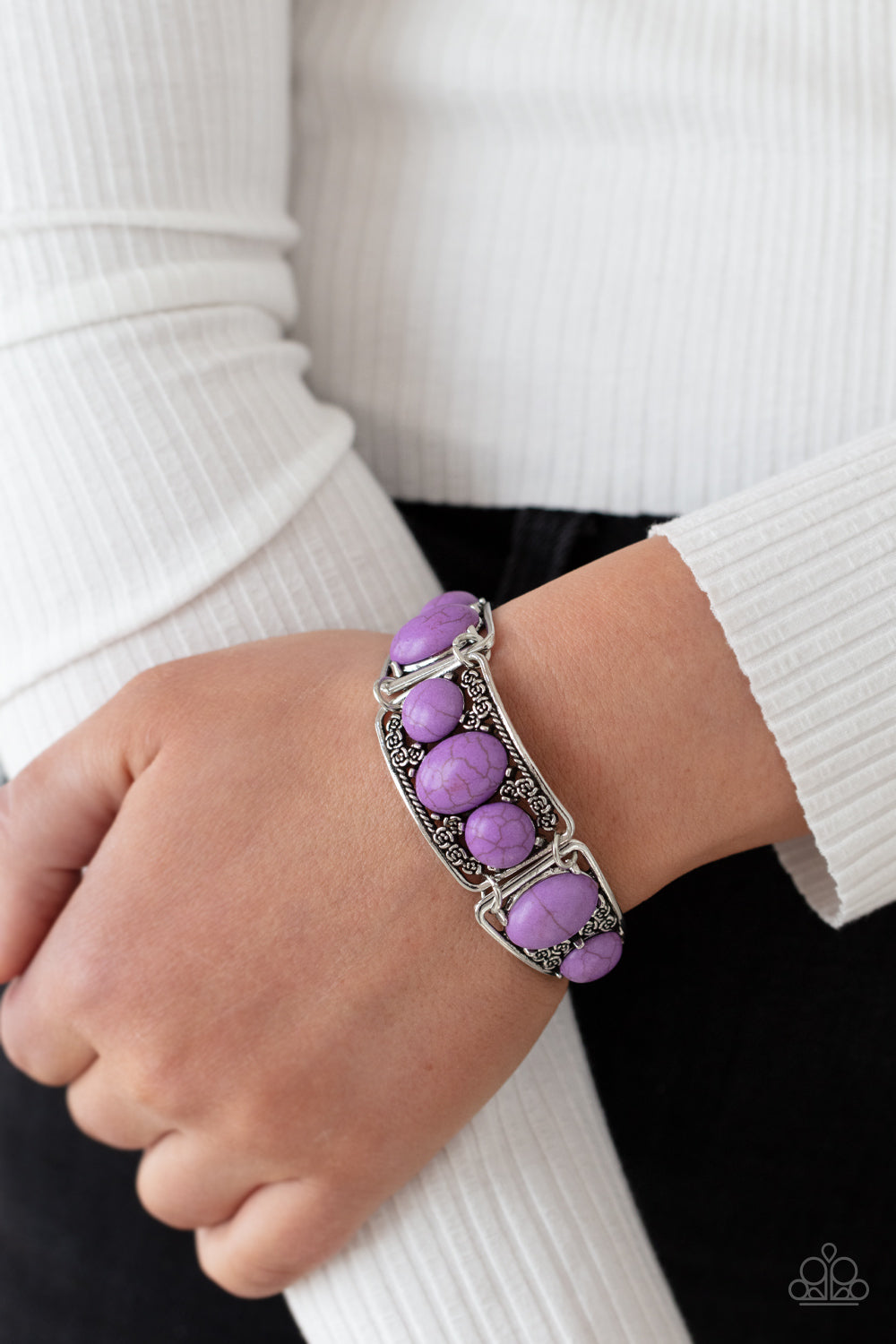 Paparazzi Southern Splendor Purple Clasp Bracelet