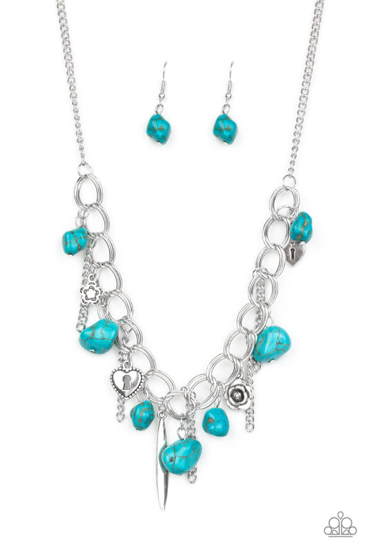 Paparazzi Southern Sweetheart Blue Short Necklace