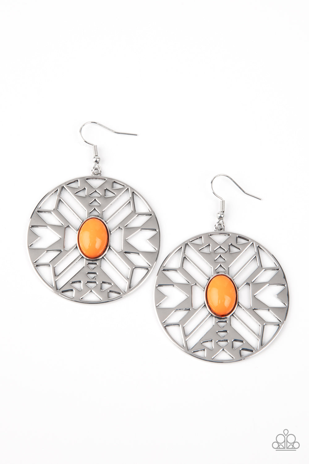 Paparazzi Southwest Walkabout Orange Fishhook Earrings