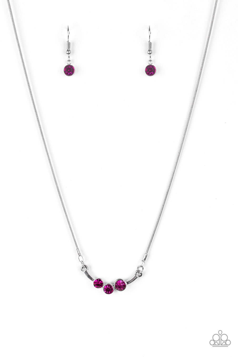 Paparazzi Sparkling Stargazer Pink Short Necklace