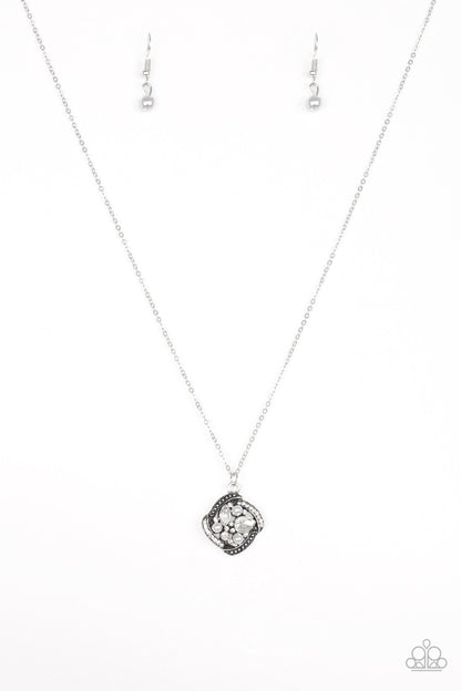 Paparazzi Speaking Of Timeless Silver Short Necklace