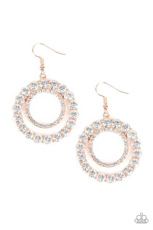 Paparazzi Spotlight Shout Out Copper Fishhook Earrings