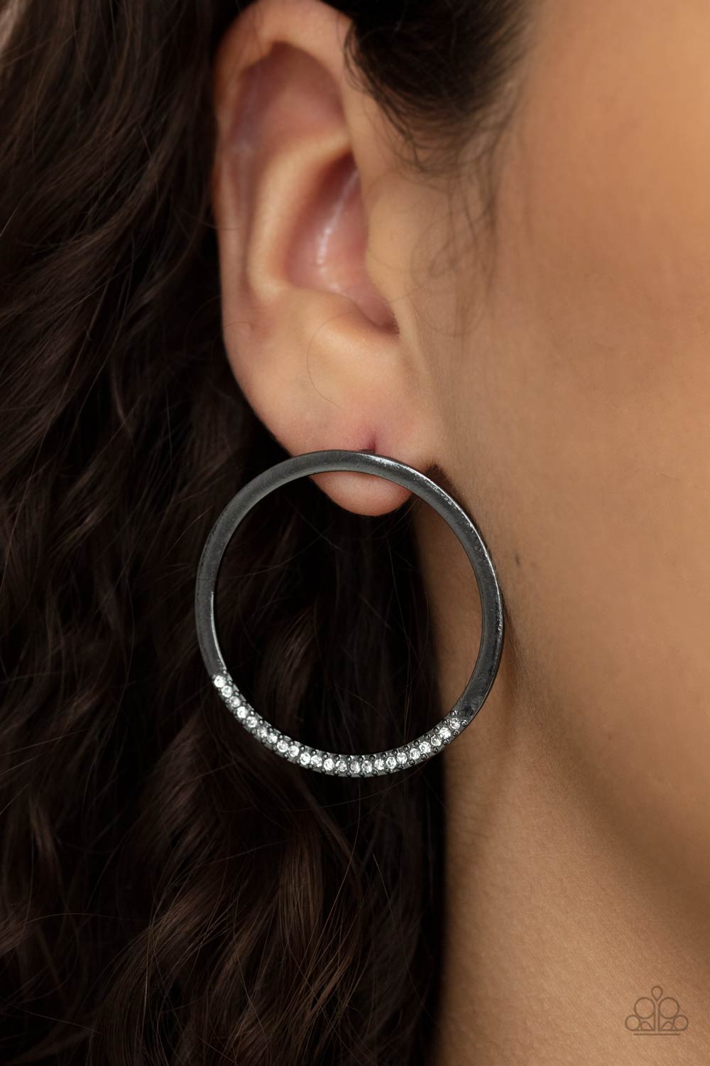 Paparazzi Spot On Opulence Black Post Earrings