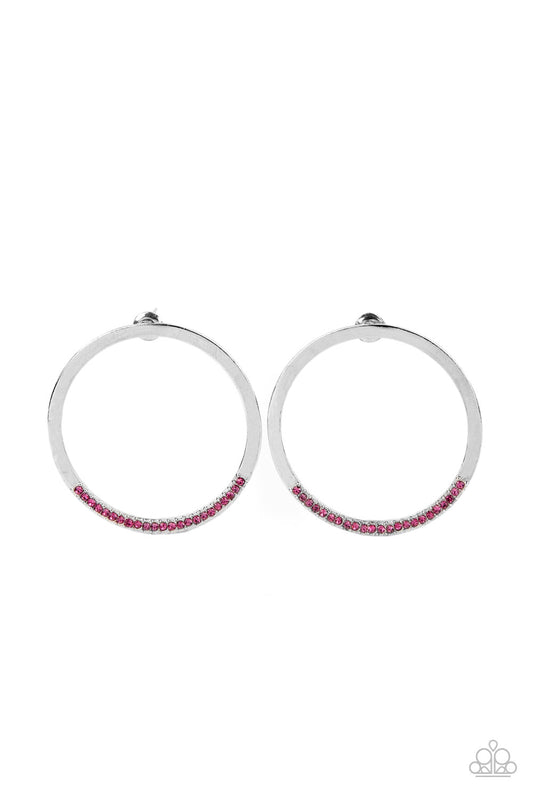 Paparazzi Spot On Opulence Pink Post Earrings