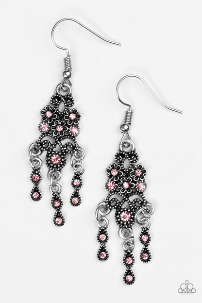 Paparazzi Spring Bling Pink Fishhook Earrings - P5WH-PKXX-136XX