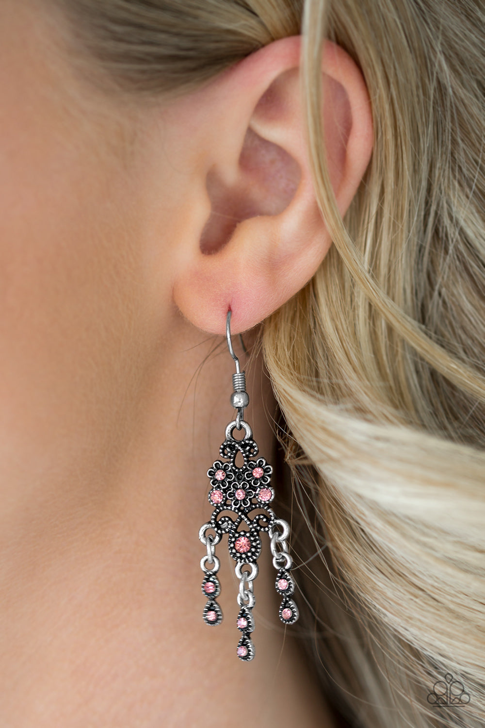 Paparazzi Spring Bling Pink Fishhook Earrings - P5WH-PKXX-136XX