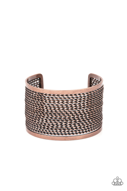 Paparazzi Stacked Sensation Copper Cuff Bracelet