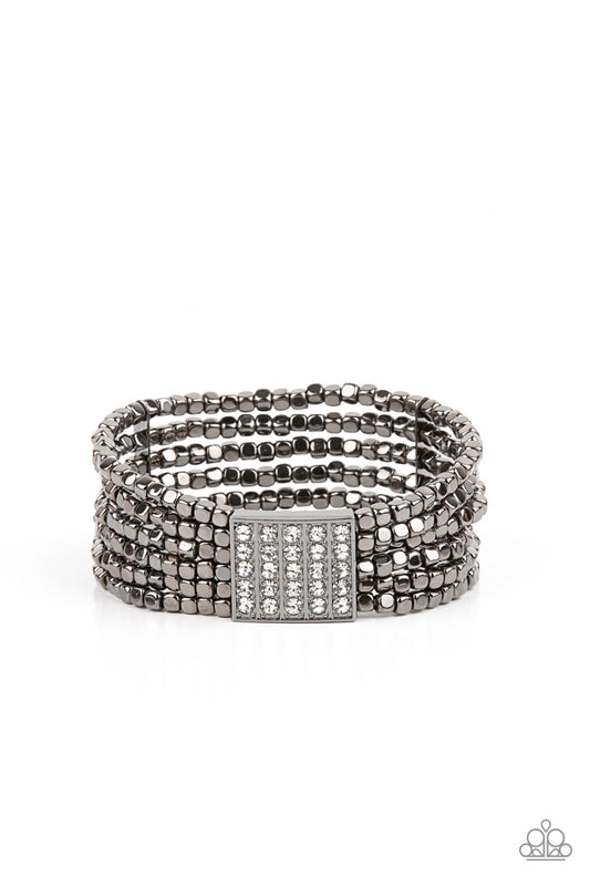 Paparazzi Star-Studded Showcase Black Stretch Bracelet