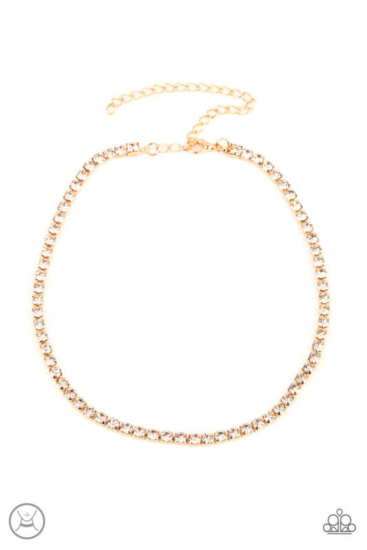 Paparazzi Starlight Radiance Gold Choker Necklace