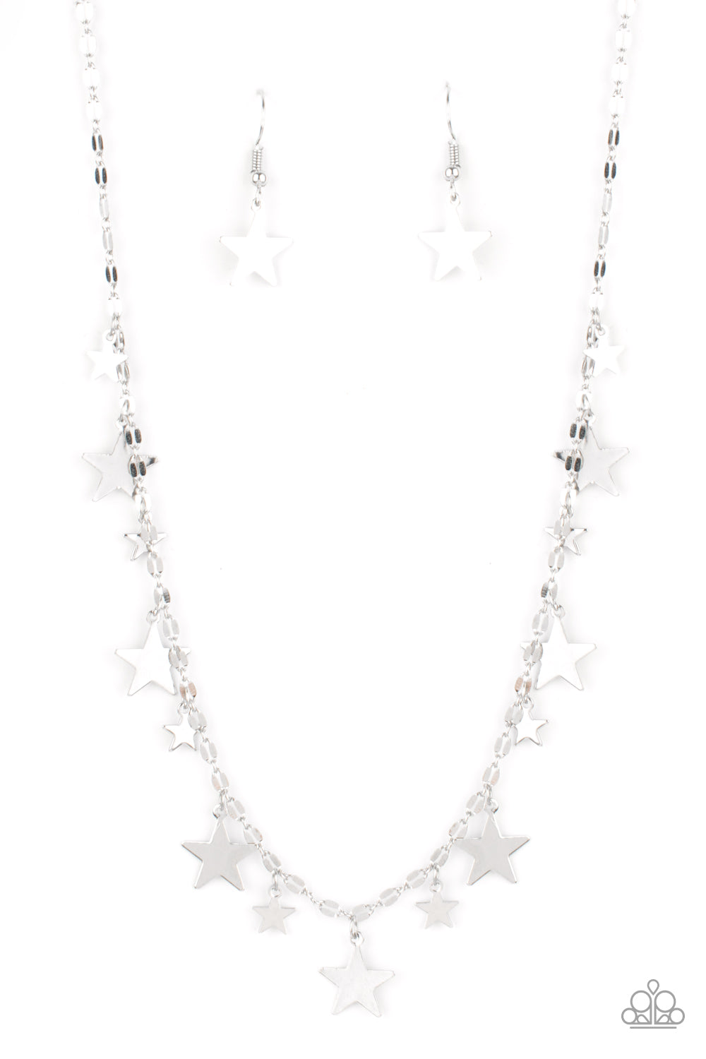 Paparazzi Starry Shindig Silver Short Necklace