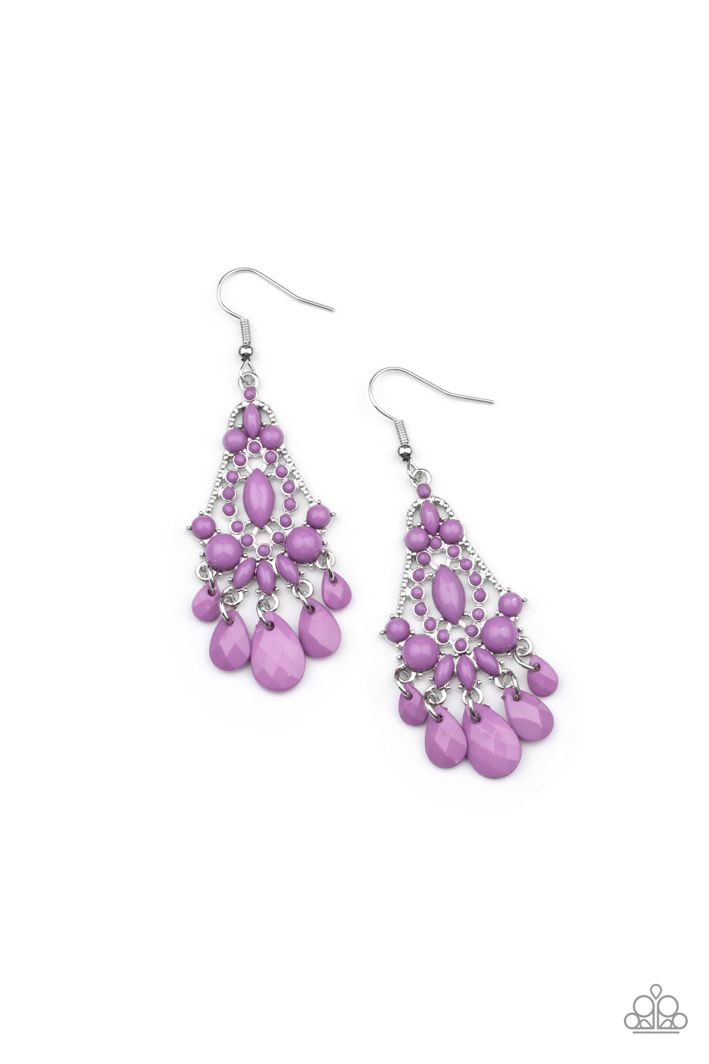 Paparazzi STAYCATION Home Purple Fishhook Earrings