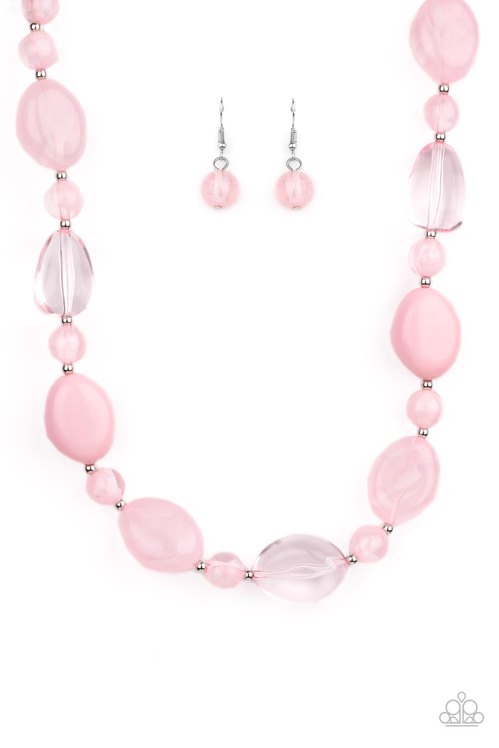 Paparazzi Staycation Stunner Pink Short Necklace