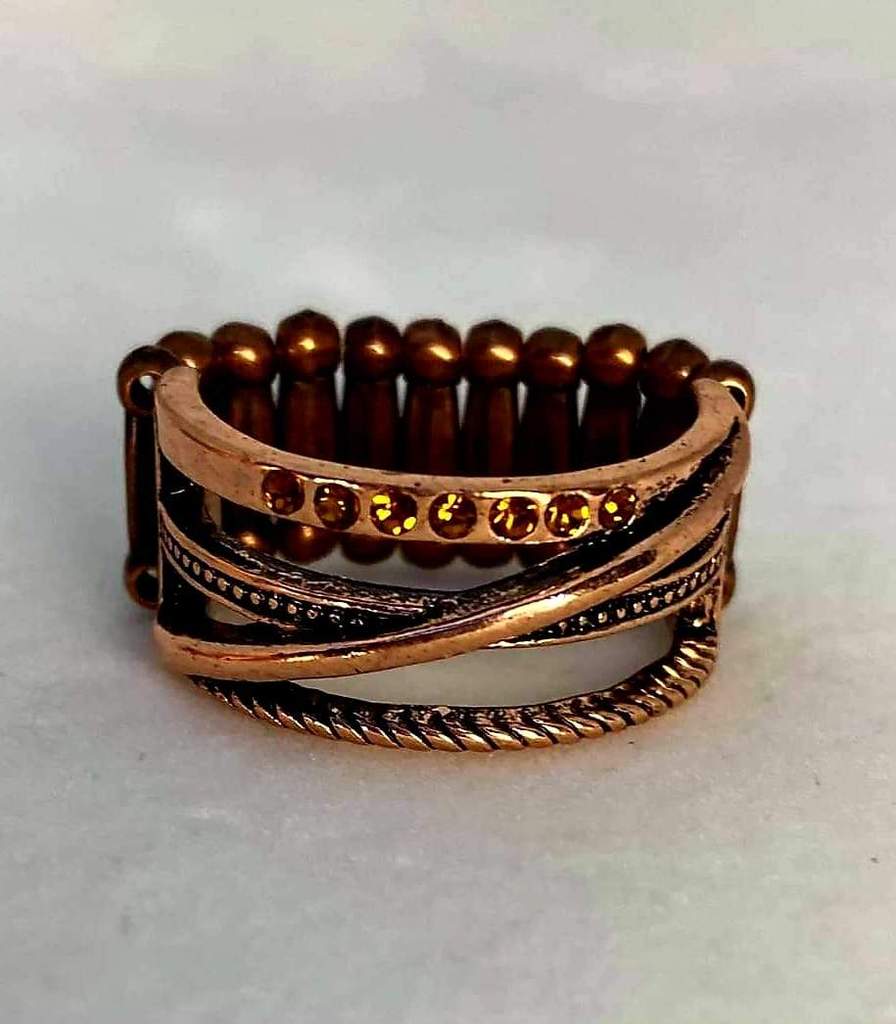 Paparazzi Stay In Your Lane Copper Ring - Fashion Fix Exclusive January 2021