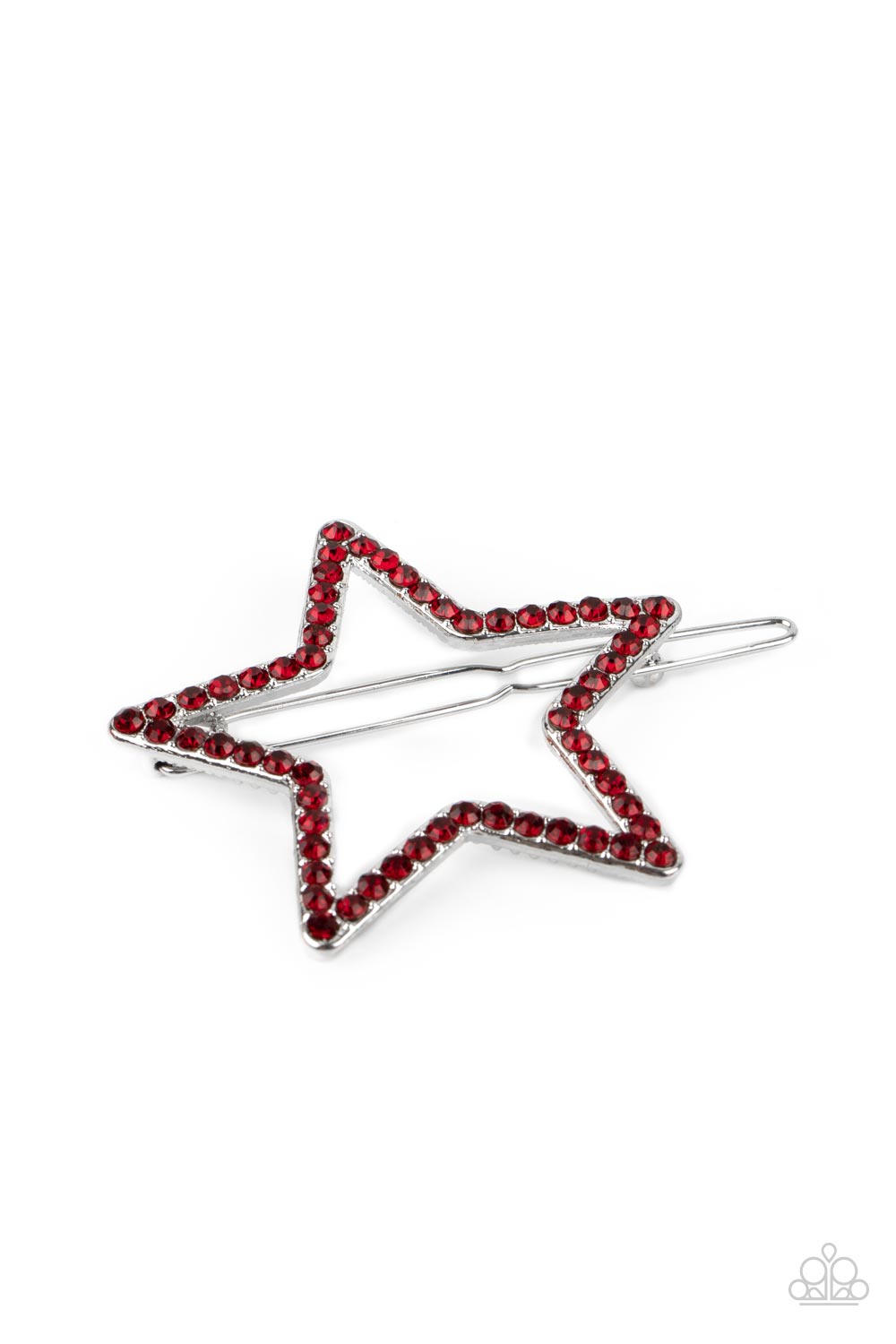 Paparazzi Stellar Standout Red Hairbow / barrette - P7SS-RDXX-096XX