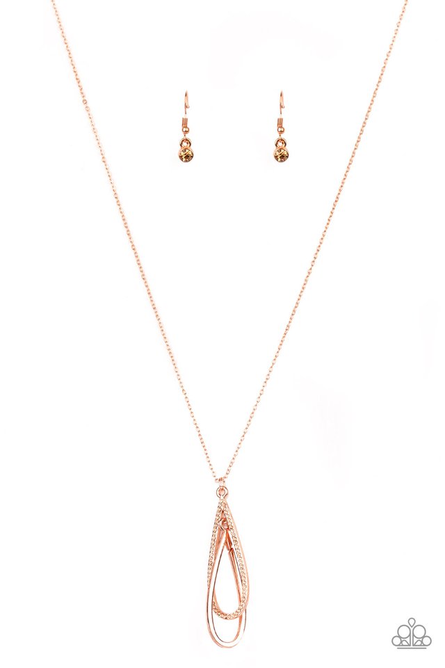 Paparazzi Step Into The Spotlight Copper Long Necklace