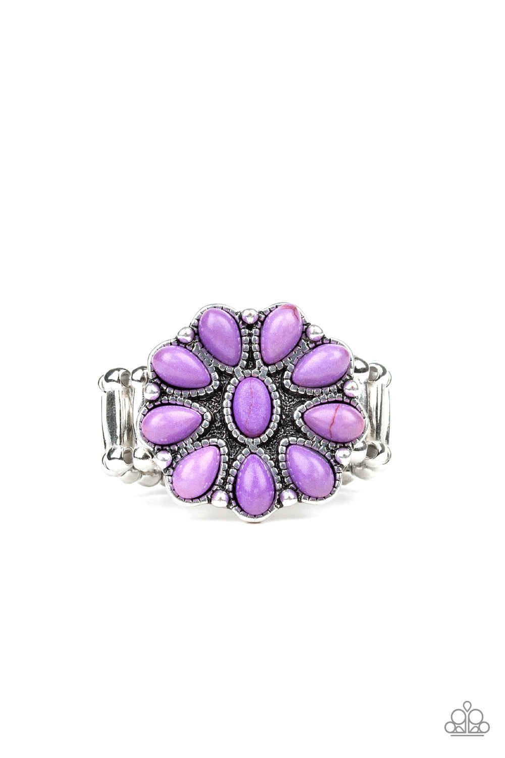 Paparazzi Stone Gardenia Purple Ring
