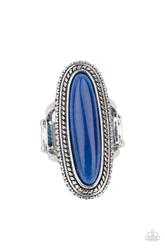 Paparazzi Stone Healer Blue Ring - P4SE-BLXX-221XX