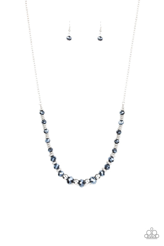 Paparazzi Stratosphere Sparkle Blue Short Necklace