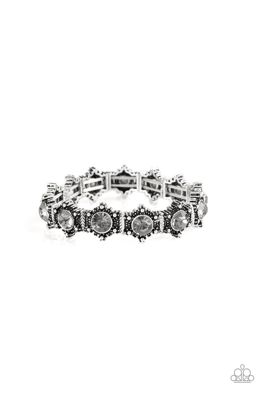 Paparazzi Strut Your Stuff Silver Stretch Bracelet