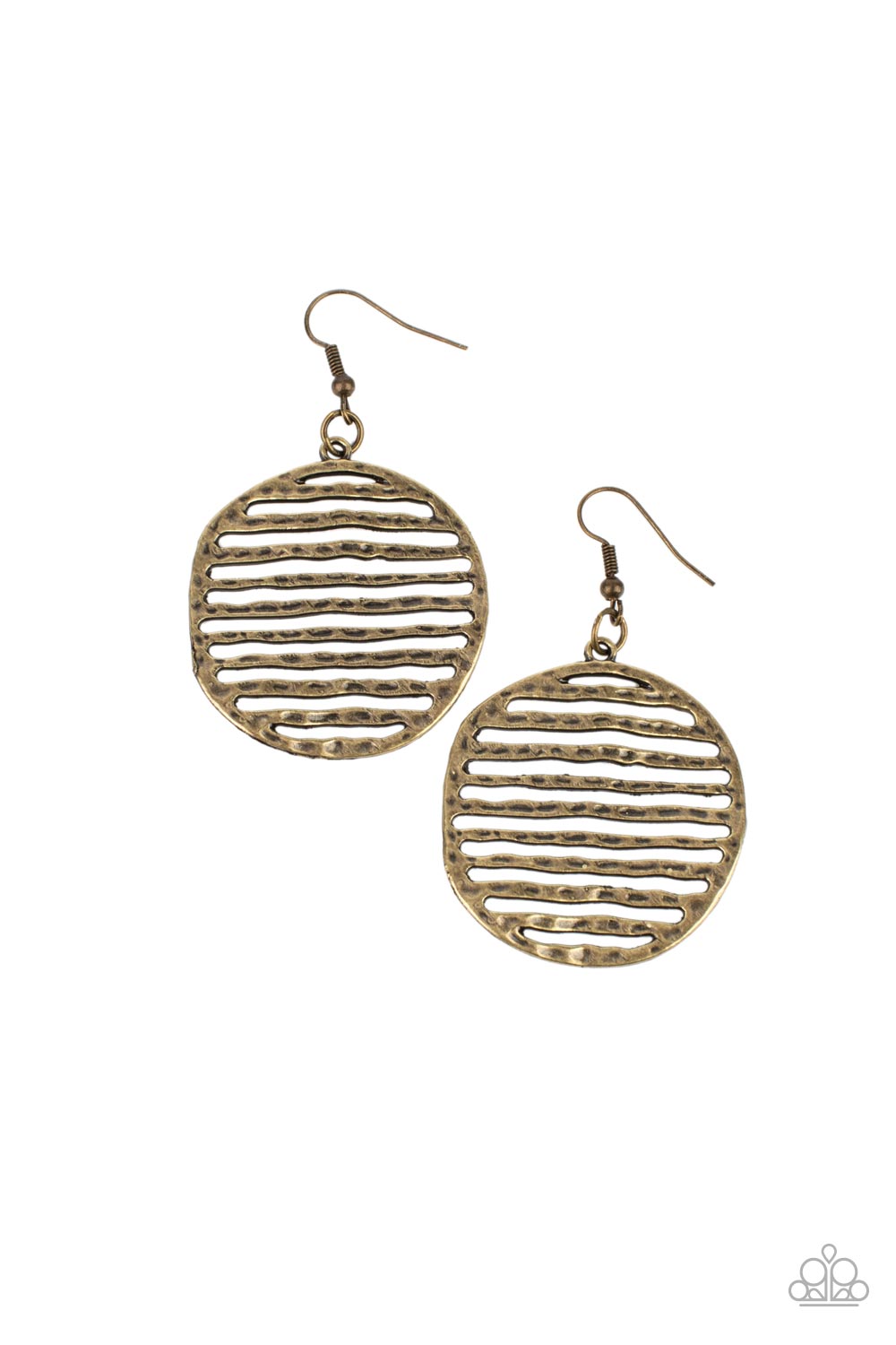 Paparazzi Sunrise Stunner Brass Fishhook Earrings - P5SE-BRXX-104XX