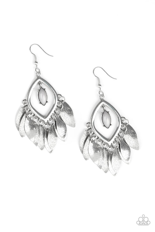 Paparazzi Sunset Soul Silver Fishhook Earrings