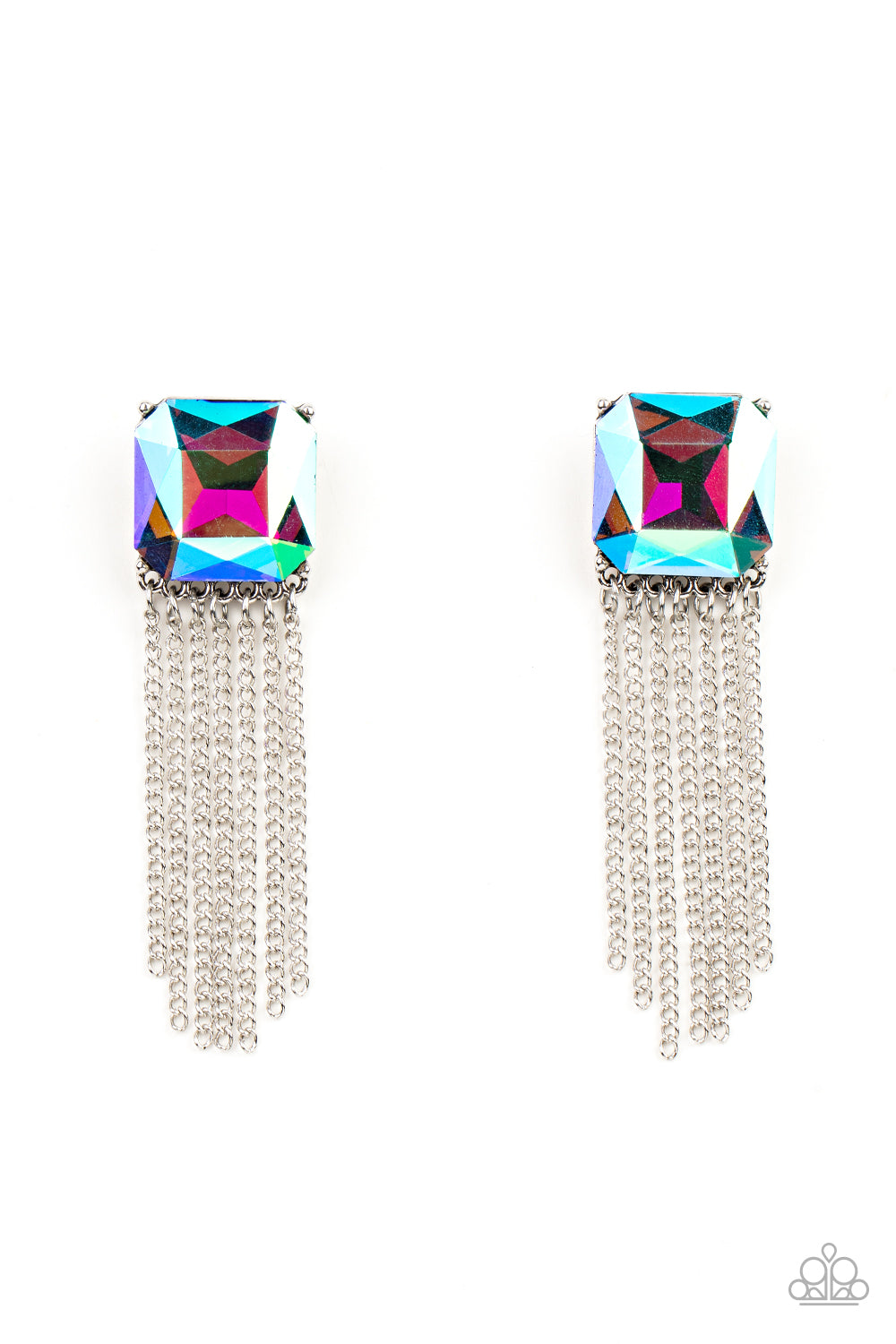 Paparazzi Supernova Novelty Multi Post Earrings - Life of the Party Exclusive October 2021
